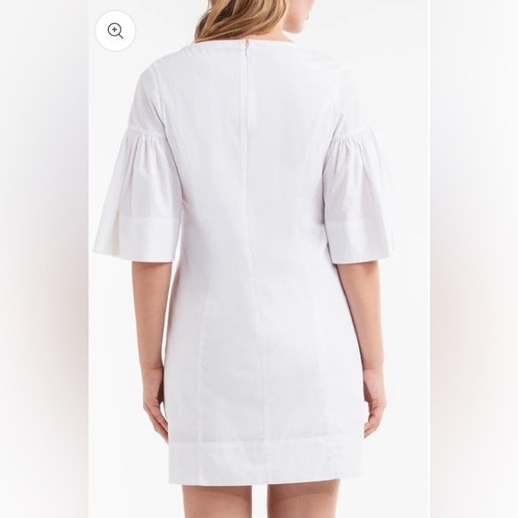 NWT Hermoza – Magdalena Flounce Short Sleeve Mini Dress in White - Picture 9 of 10